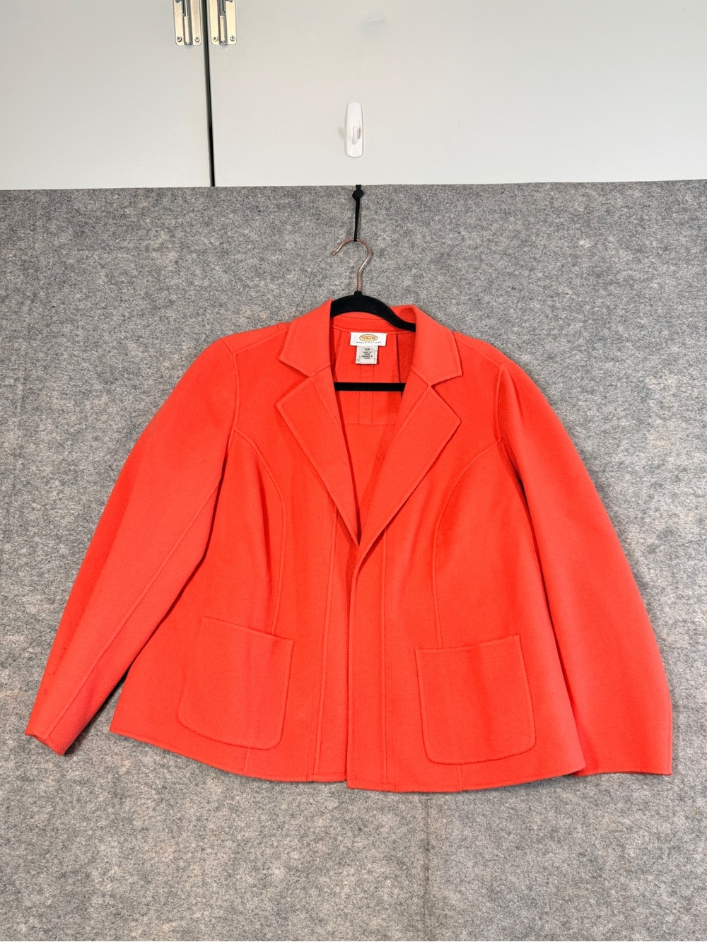 Vintage Talbots Wool Coral Blazer 12W Petite Career Quiet Luxury Maximalist